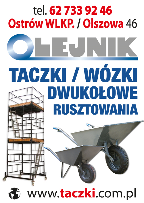 PHPU „OLEJNIK” Jacek Olejnik Ostrów Wielkopolski Taczki / Wózki Dwukołowe / Rusztowania