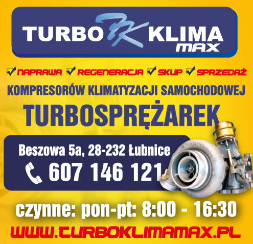 TURBO-KLIMA MAX Łubnice Naprawa / Regeneracja Kompresorów Klimatyzacji Samochodowej i Turbosprężarek