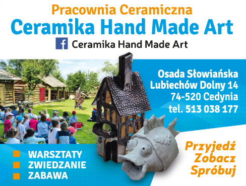 Pracownia Ceramiczna CERAMIKA HAND MADE ART Cedynia Warsztaty / Zwiedzanie / Zabawa 