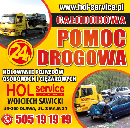 HOL-SERVICE OŁAWA Wojciech Sawicki Oława Całodobowa Pomoc Drogowa / Holowanie Pojazdów 