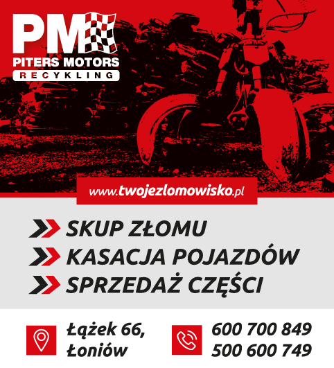 PITERS MOTORS RECYKLING Łoniów Skup Złomu / Kasacja Pojazdów / Sprzedaż Części