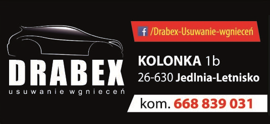 Drabex - Usuwanie wgnieceń Kolonka, Jedlnia-Lotnisko, powiat radomski