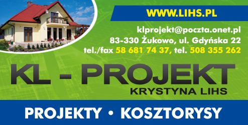 KL - PROJEKT Krystyna Lihs Żukowo Projekty / Kosztorysy