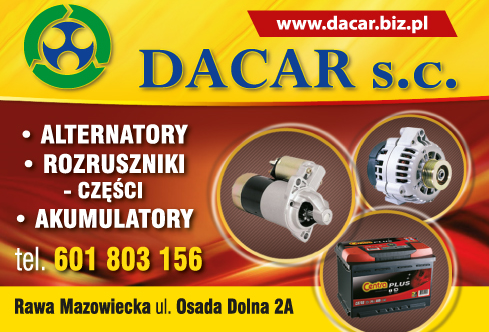 DACAR s.c. Rawa Mazowiecka Alternatory / Rozruszniki / Akumulatory
