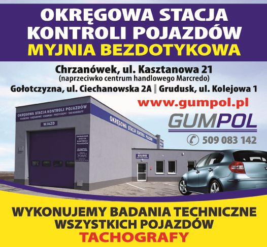 GUMPOL Okręgowa Stacja Kontroli Pojazdów Chrzanówek Tachografy / Myjnia Bezdotykowa