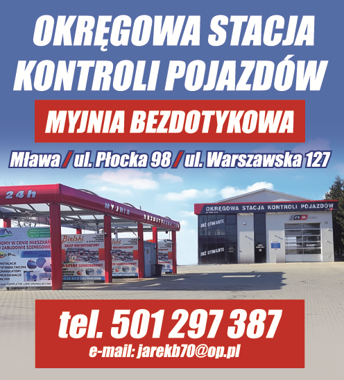 Bielski. F.U.H. Jarosław Bielski Mława Okręgowa Stacja Kontroli Pojazdów / Myjnia Bezdotykowa