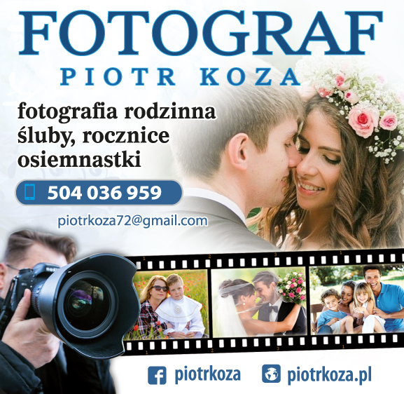 FOTOGRAFIA Piotr Koza Bolesławiec- ​FOTOGRAFIA RODZINNA,ŚLUBY,CHRZTY, ROCZNICE,URODZINY, OSIEMNASTKI
