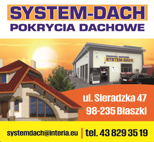 SYSTEM-DACH POKRYCIA DACHOWE Błaszki, Sieradz