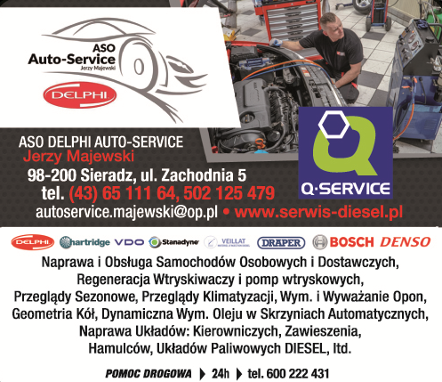 ASO DELPHI AUTO-SERVICE Jerzy Majewski Sieradz - Obsługa Samochodów Osobowych i  Dostawczych