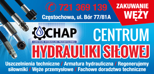 "CHAP" Centrum Hydrauliki Przemysłowej Częstochowa Uszczelnienia Techniczne / Armatura Hydrauliczna