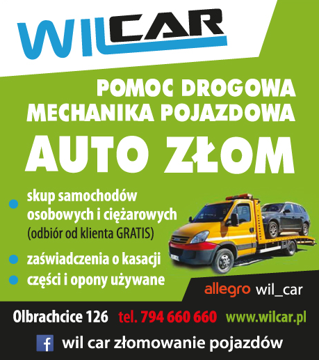 "WIL CAR" Olbrachcice Pomoc Drogowa / Mechanika Pojazdowa / Auto Złom / Skup Aut