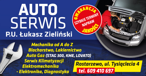 AUTO SERWIS P.U. Łukasz Zieliński Rostarzewo Mechanika / Blacharstwo / Lakiernictwo / Auto Gaz