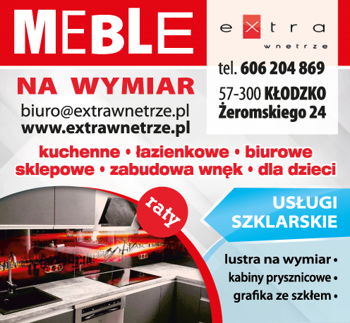 EXTRA WNĘTRZE Łukasz Pilsak Kłodzko Meble na Wymiar Kuchenne / Łazienkowe / Biurowe / Sklepowe