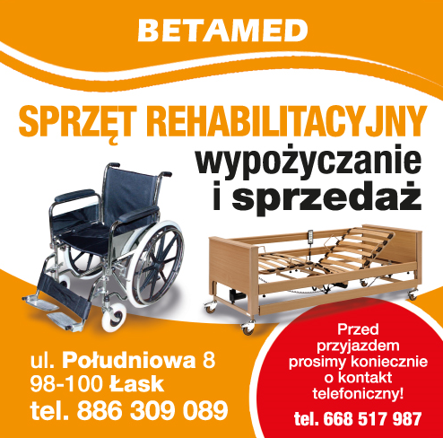 "BETAMED" Łask Sprzedaż i Wypożyczanie Sprzętu Rehabilitacyjnego