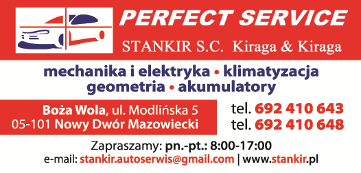 STANKIR S.C. Kiraga & Kiraga Nowy Dwór Mazowiecki Mechanika i Elektryka / Klimatyzacja / Geometria