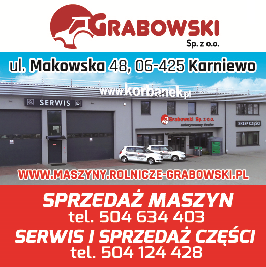 GRABOWSKI Sp. z o.o. Karniewo Sprzedaż Maszyn Rolniczych