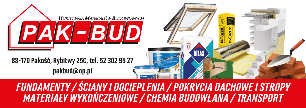 PAK-BUD Hurtownia Materiałów Budowlanych Pakość Fundamenty / Ściany i Docieplenia / Chemia Budowlana