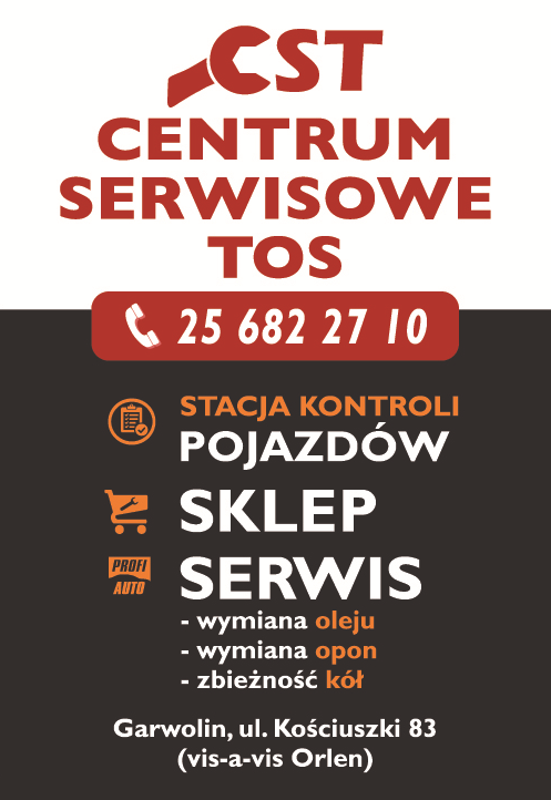 CENTRUM SERWISOWE TOS Garwolin Stacja Kontroli Pojazdów / Sklep / Serwis