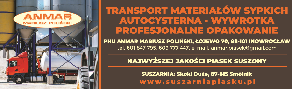 ANMAR Mariusz Poliński Inowrocław Transport Materiałów Sypkich / Autocysterna - Wywrotka
