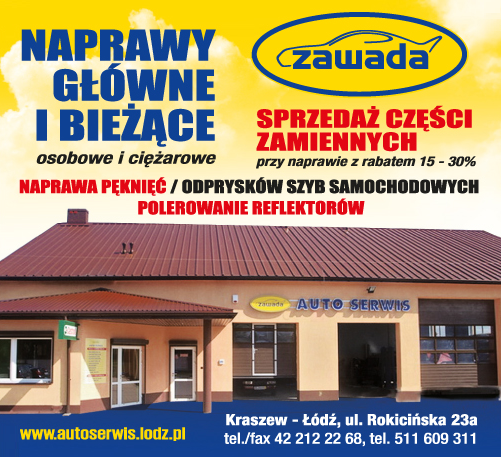 ZAWADA AUTO SERWIS S.C. Kraszew-Łódź Naprawy Główne i Bieżące / Sprzedaż Części Zamiennych
