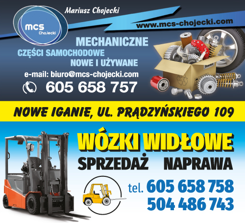 MCS-CHOJECKI Mariusz Chojecki Nowe Iganie Mechaniczne Części Samochodowe / Wózki Widłowe