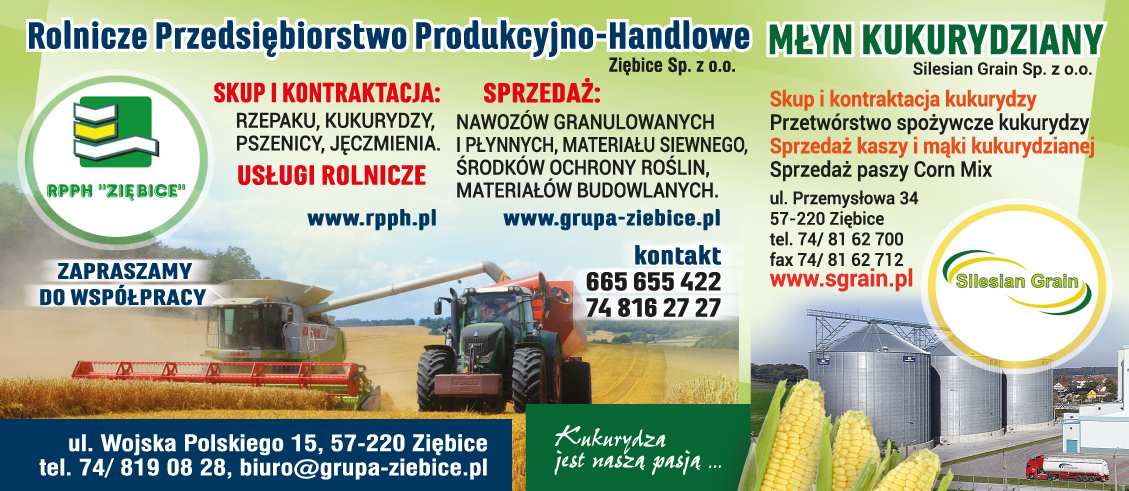 Rolnicze Przedsiębiorstwo Produkcyjno-Handlowe Ziębice Sp. z o.o. | Młyn Kukurydziany Silesian Grain