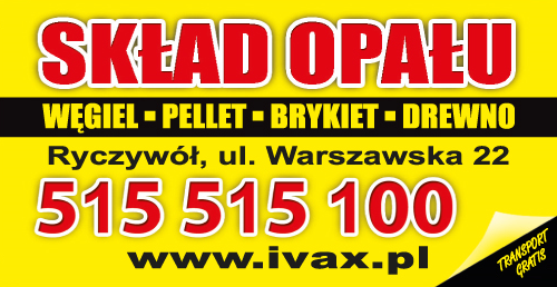 P.T.H. IVAX Ryczywół Skład Opału / Węgiel / Pellet / Brykiet / Drewno / Transport