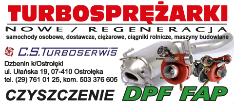 C.S TURBOSERWIS Dzbenin k/ Ostrołęki-NOWE / REGENERACJA-samochody osobowe, dostawcze, ciężarowe,inne
