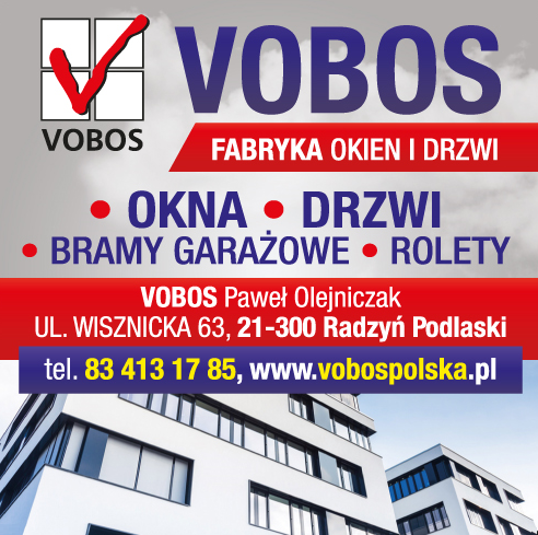 VOBOS Paweł Olejniczak Radzyń Podlaski Okna / Drzwi / Bramy Garażowe / Rolety