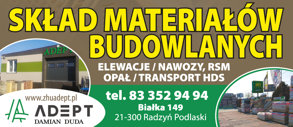 Z.H.U. ADEPT Damian Duda Radzyń Podlaski Skład Materiałów Budowlanych / Transport HDS