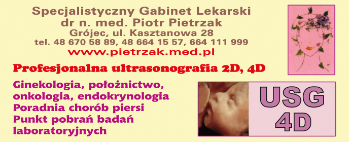 Specjalistyczny Gabinet Lekarski dr n. med. Piotr Pietrzak Grójec USG / Ginekologia / Położnictwo