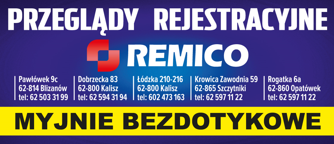 REMICO Sp. z o.o. Przeglądy Rejestracyjne Opatówek / Szczytniki / Kalisz / Blizanów