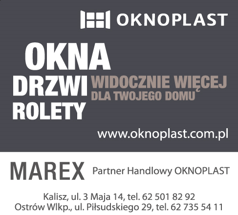 MAREX Partner Handlowy OKNOPLAST Kalisz Okna / Drzwi / Rolety