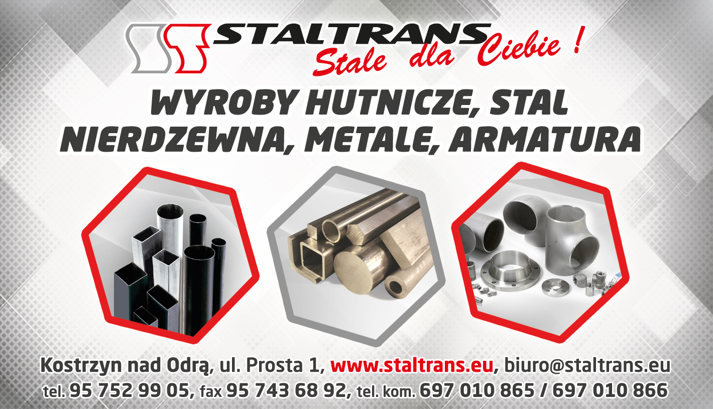 STALTRANS s.c. Kostrzyn nad Odrą Wyroby Hutnicze / Stal Nierdzewna / Metale / Armatura