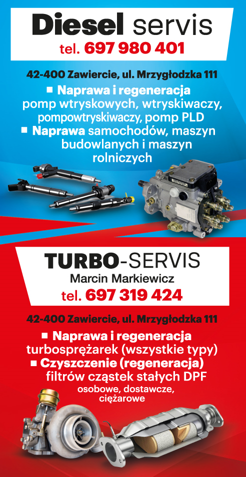 TURBO-SERVIS Marcin Markiewicz Zawiercie Naprawa i Regeneracja Turbosprężarek