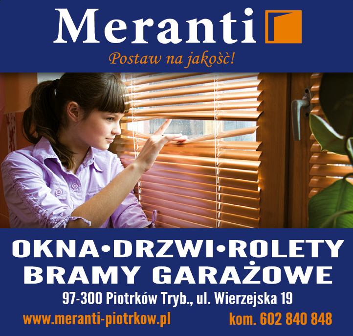 MERANTI Piotrków Trybunalski Okna / Drzwi / Rolety / Bramy Garażowe