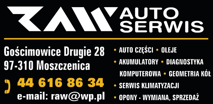 RAW AUTO SERWIS Gościmowice Drugie Auto Części / Oleje / Akumulatory / Geometria Kół