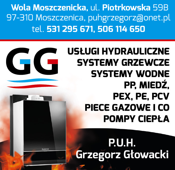 P.U.H. Grzegorz Głowacki Hurtownia Hydrauliczna GG Pompy Ciepła / Systemy Grzewcze / Systemy Wodne