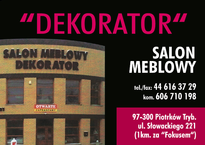 "DEKORATOR" Salon Meblowy Piotrków Trybunalski