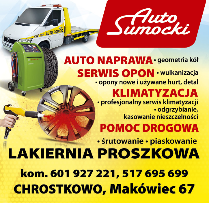 AUTO-SUMOCKI Makówiec Auto Naprawa / Serwis Opon / Klimatyzacja / Pomoc Drogowa /Lakiernia Proszkowa