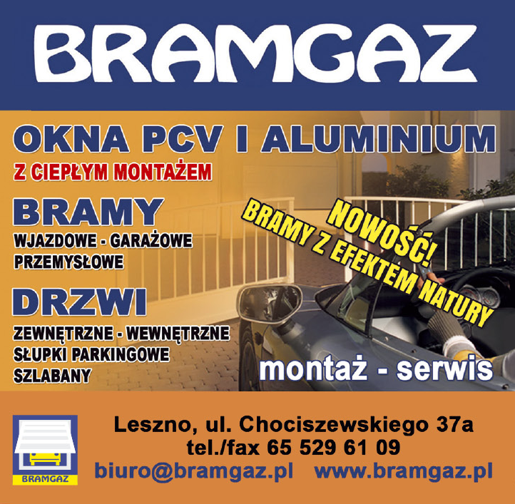 BRAMGAZ Leszno Okna PVC i Aluminium / Bramy / Drzwi 