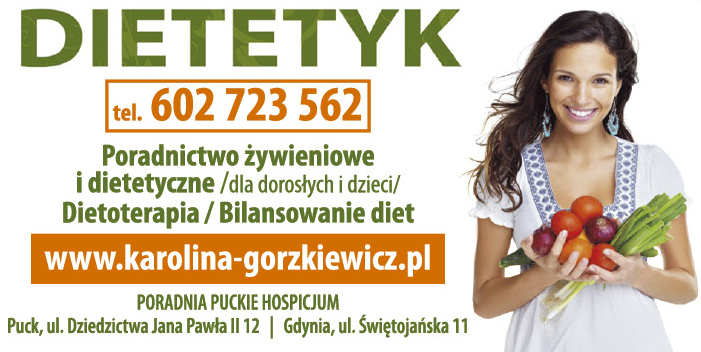 DIETETYK Karolina Gorzkiewicz Puck Poradnictwo Żywieniowe / Dietoterapia / Bilansowanie Diet
