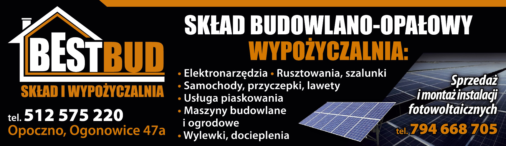 BEST BUD Opoczno Skład Budowlano-Opałowy / Wypożyczalnia Rusztowań, Maszyn Budowlanych i Ogrodowych