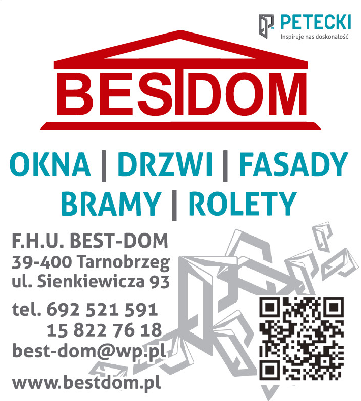 BESTDOM Tarnobrzeg Okna / Drzwi / Fasady / Bramy / Rolety
