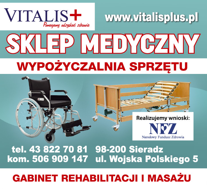 VITALIS PLUS Sklep Medyczny Wypożyczalnia Sieradz Gabinet Rehabilitacji i Masażu 