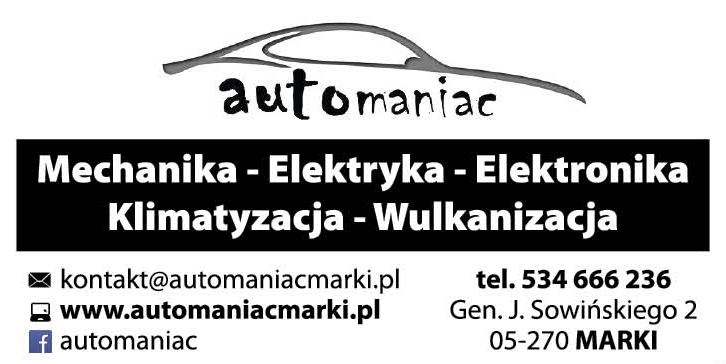 AUTOMANIAC Marki Mechanika / Elektryka / Elektronika / Klimatyzacja / Wulkanizacja