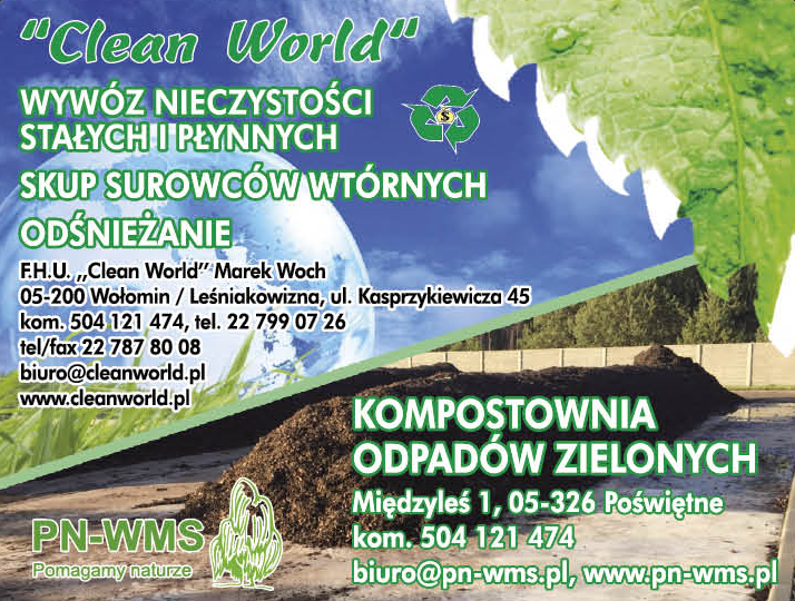 F.H.U. "Clean World" Marek Woch | PN-WMS Pomagamy naturze Wołomin