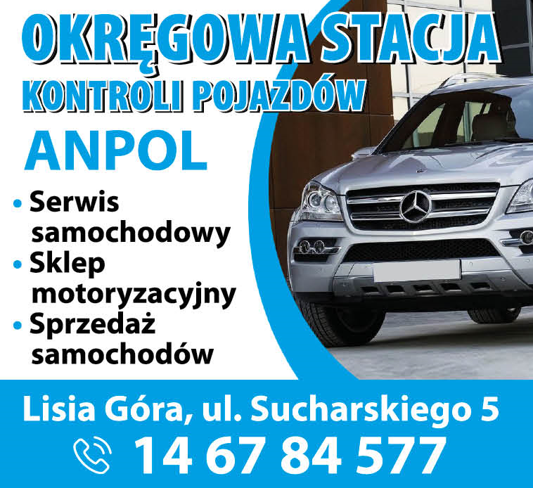 ANPOL Serwis Samochodowy Lisia Góra Okręgowa Stacja Kontroli Pojazdów / Sklep Motoryzacyjny