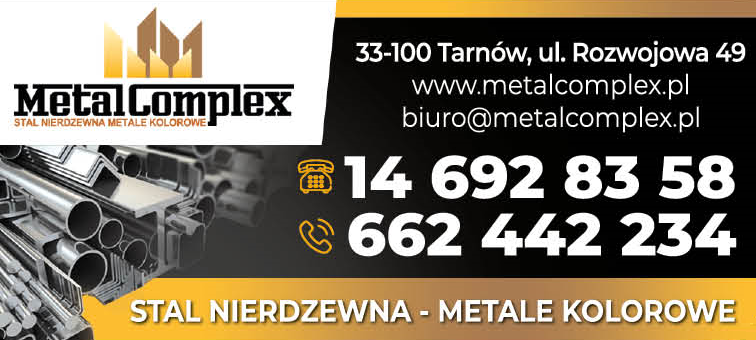 METAL COMPLEX Tarnów Stal Nierdzewna / Metale Kolorowe
