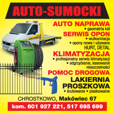 AUTO-SUMOCKI Chrostkowo Auto Naprawa / Serwis Opon / Klimatyzacja / Pomoc Drogowa / Lakiernia 